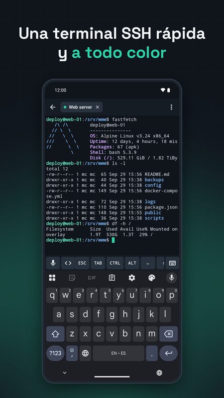 1B Terminal: Un terminal SSH rápido y a todo color