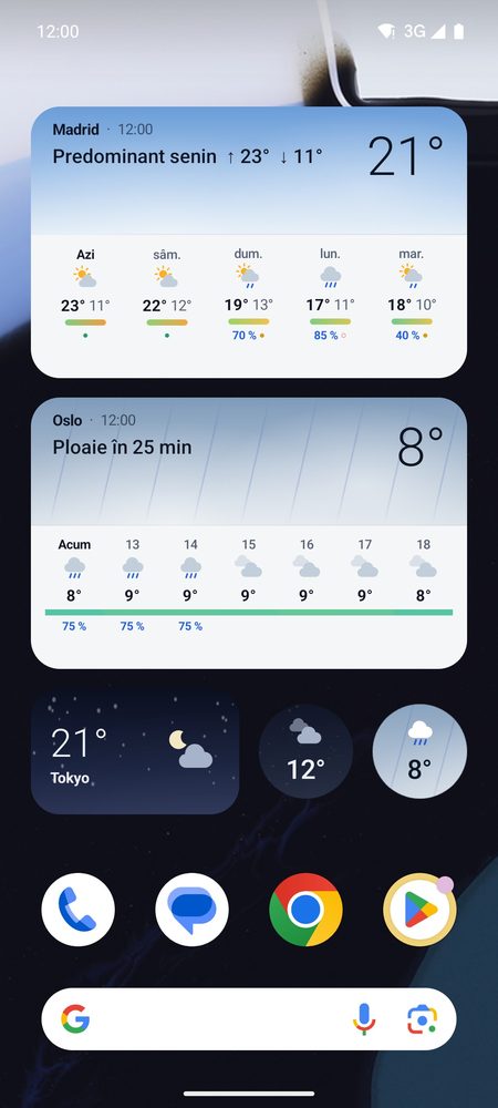 1B Weather: Widgeturi care nu rămân în urmă