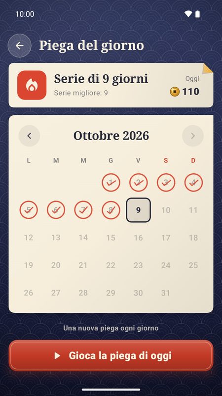 1B Fold: Piega del giorno