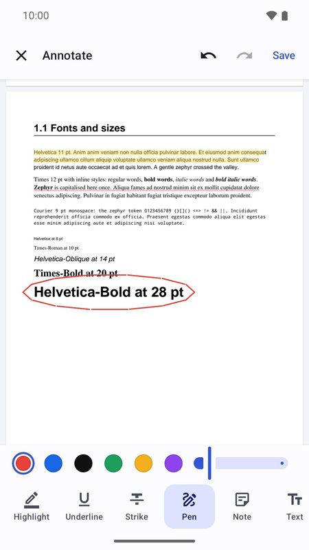 1B Docs: Комментарии в PDF