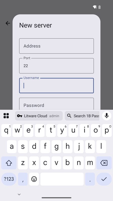 1B Pass: Suggerimenti di compilazione appena sopra la tastiera