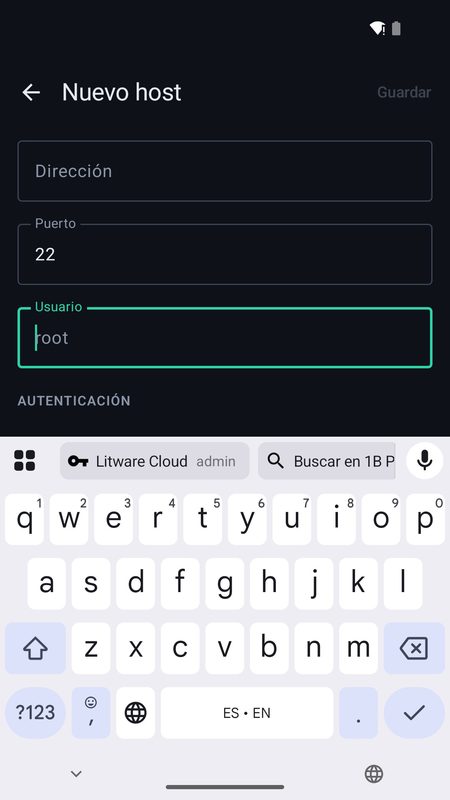1B Pass: Sugerencias de autorrelleno justo encima del teclado