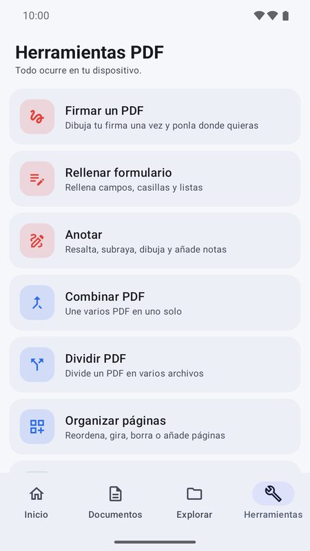 1B Docs: Herramientas de páginas PDF